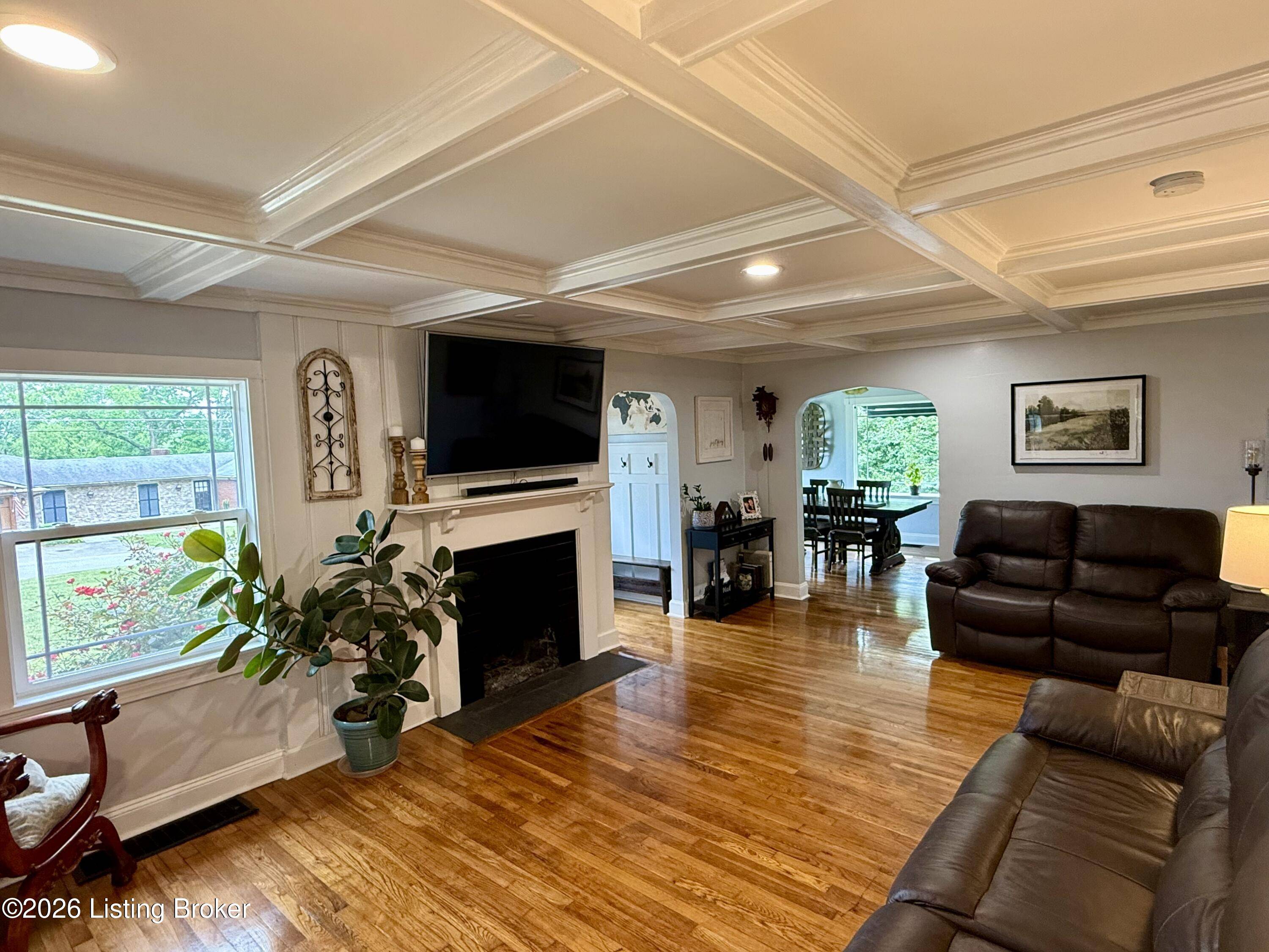Living room interior with natural light in Bloomfield KY home