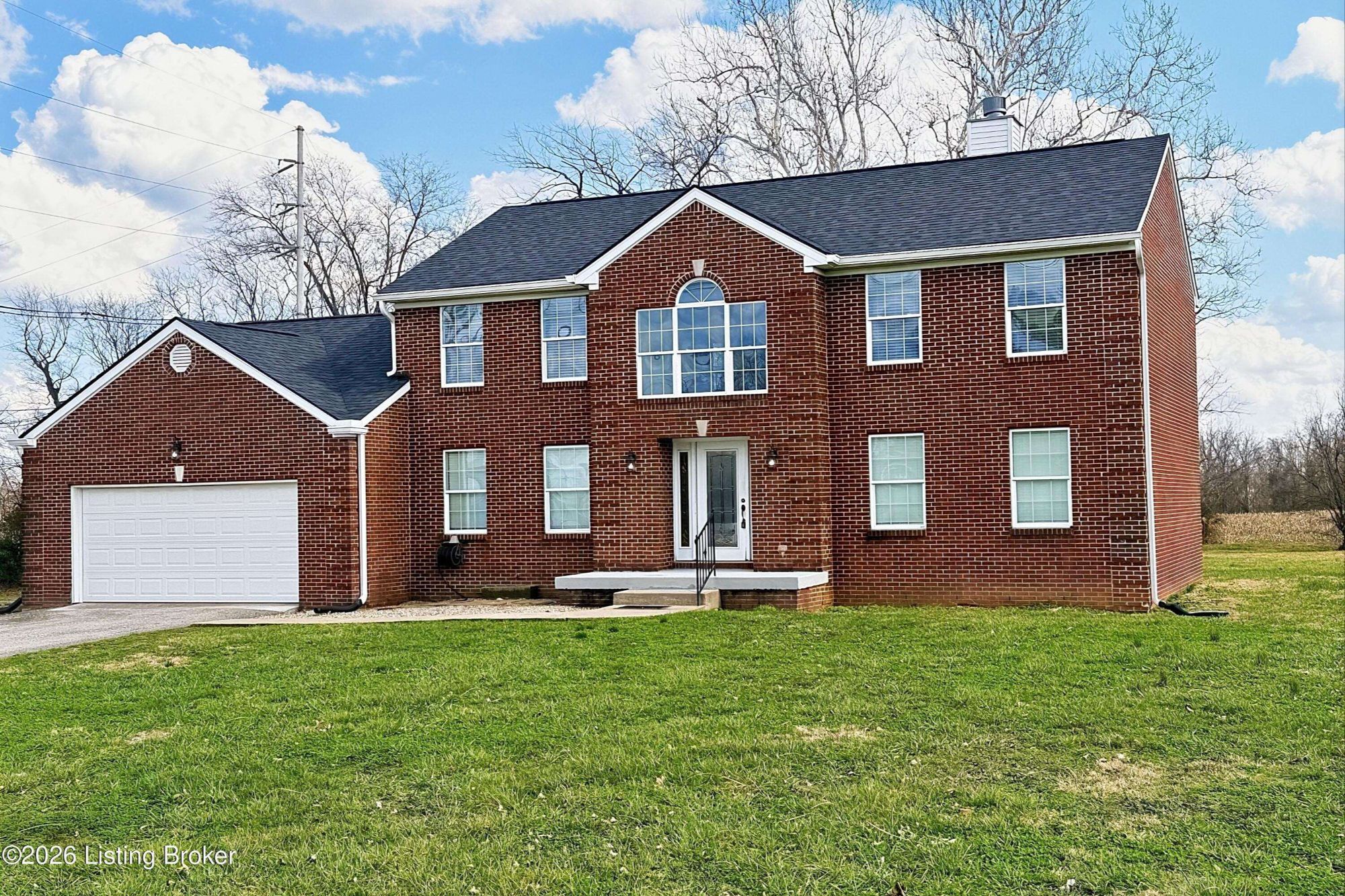 Front exterior of starter home on Gene St Mt Washington KY
