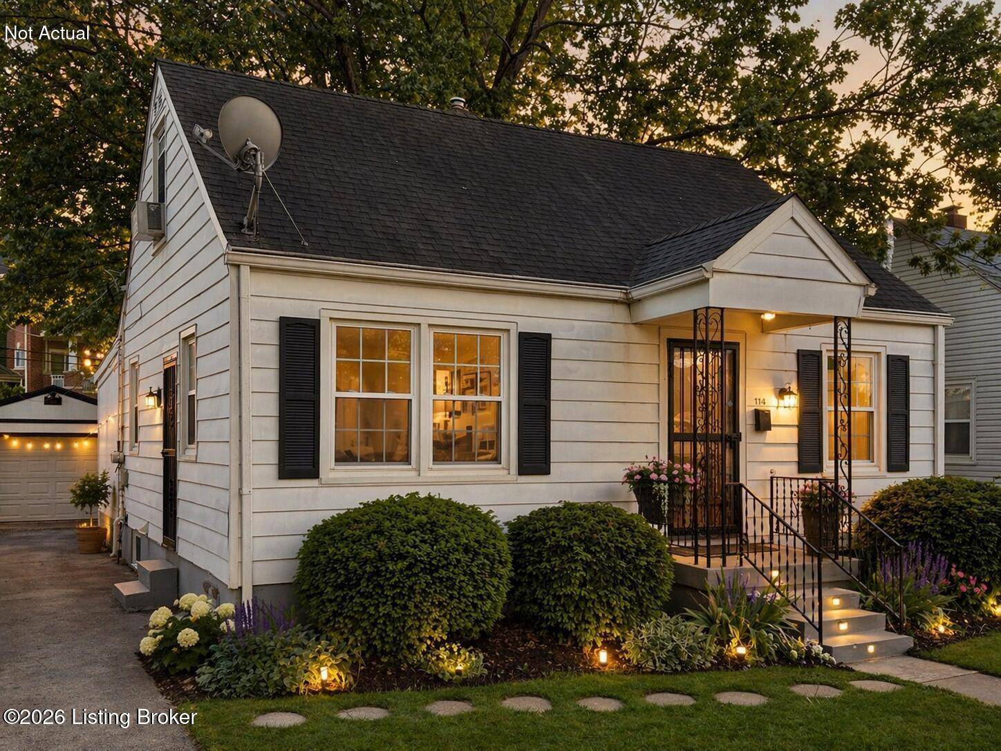 Front exterior of affordable Louisville KY home on Staebler Ave