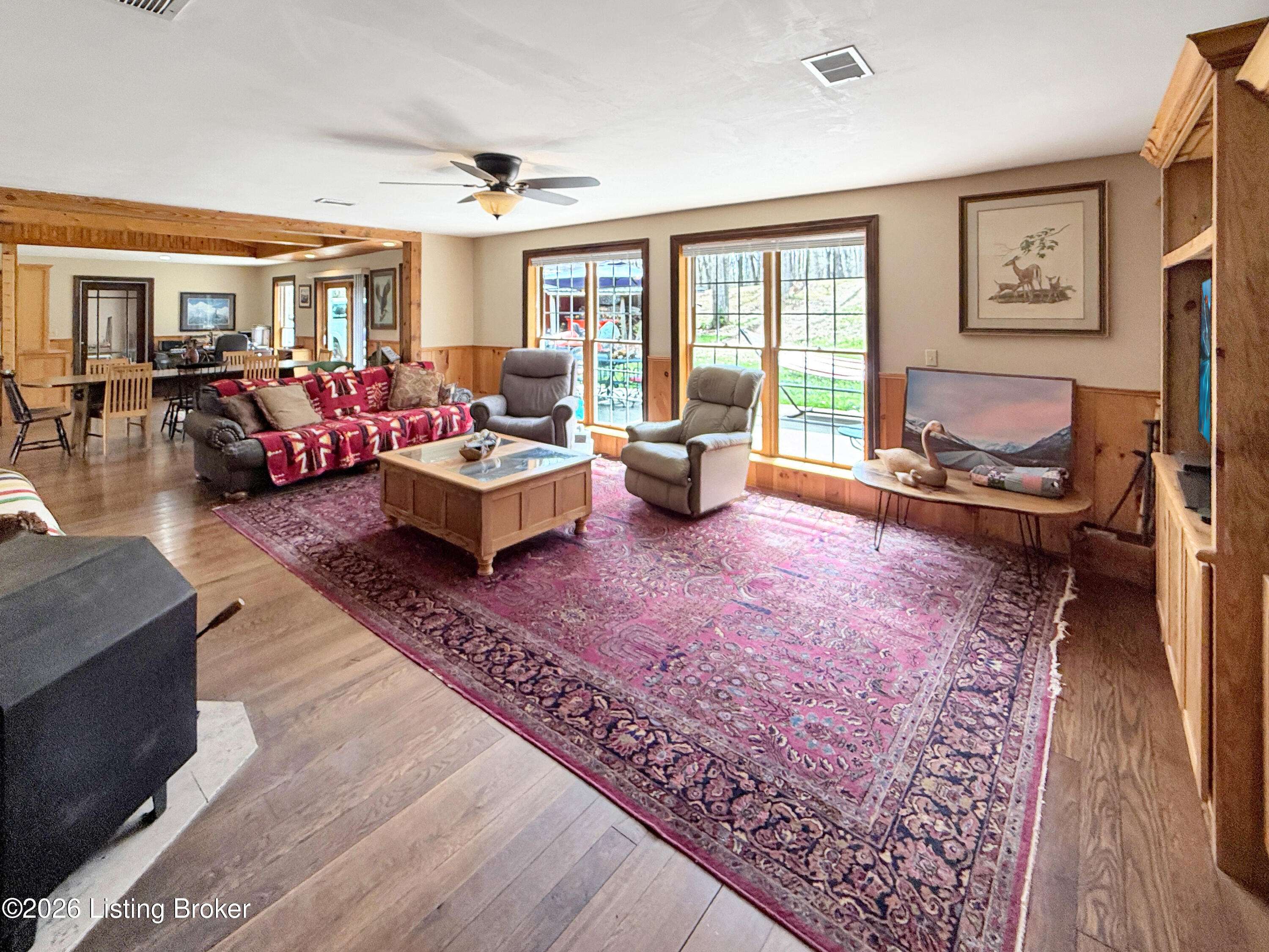 Open concept living room in Elizabethtown KY home