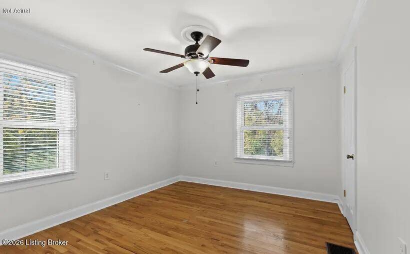 Bedroom interior in Belmar Dr Louisville home
