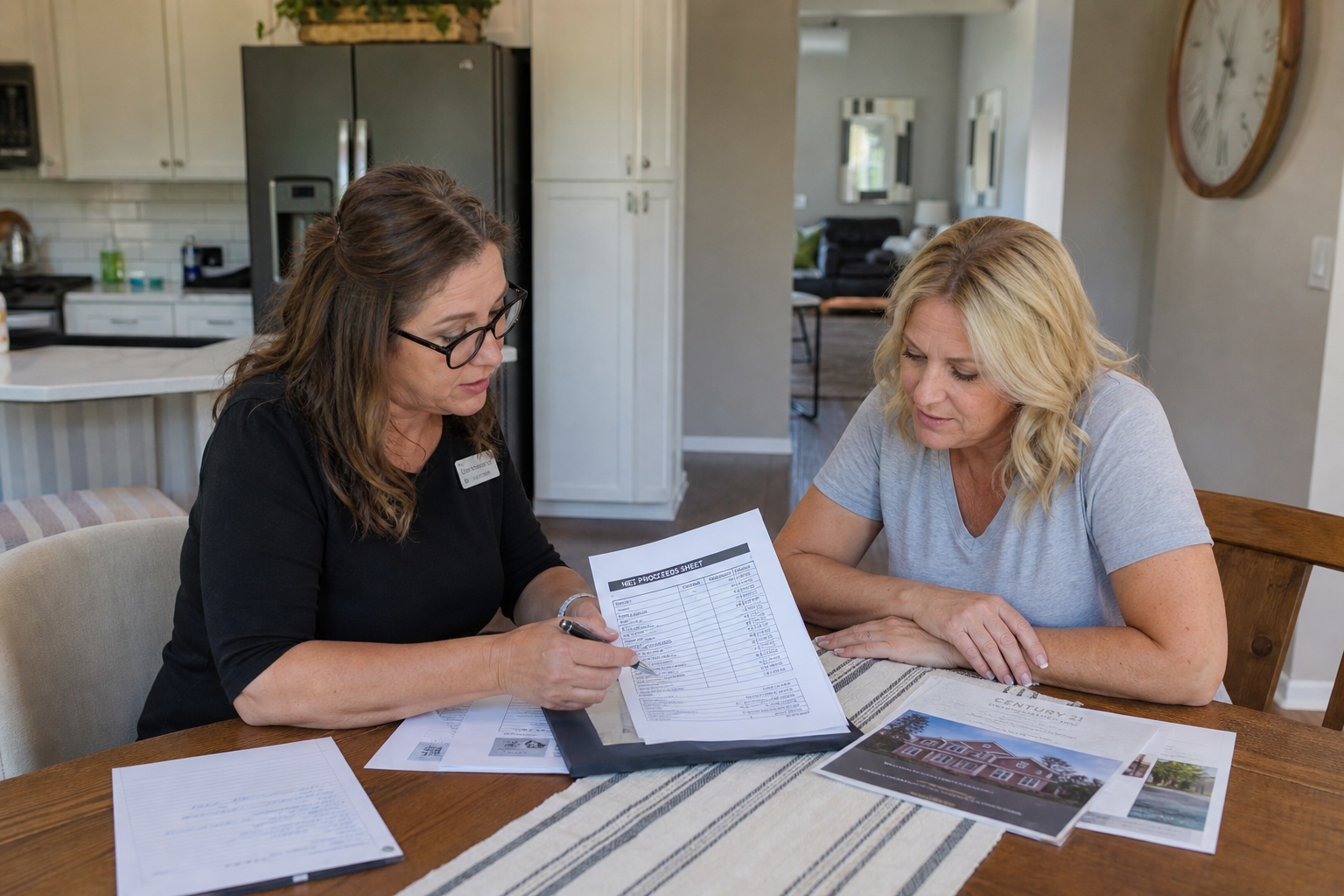 How much are realtor commissions in Kentucky Mount Washington KY seller reviewing home sale costs