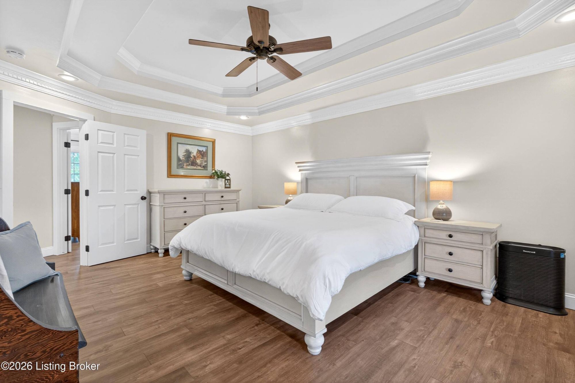 Primary bedroom suite in Shepherdsville Kentucky home