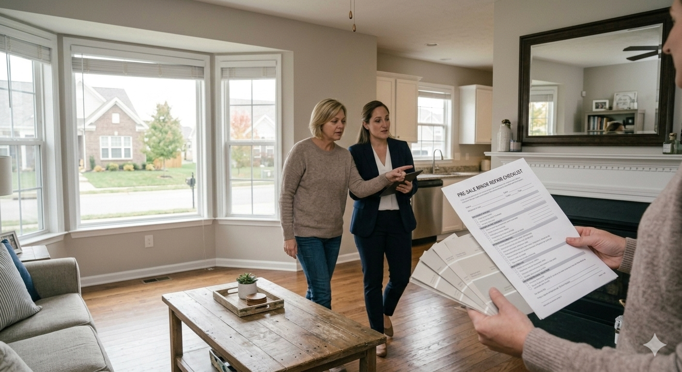 renovate before selling my home in Mount Washington KY homeowner reviewing pre-sale improvement recommendations