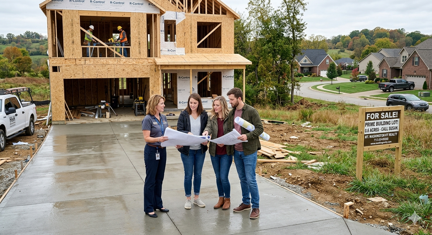 buying land vs building vs resale in Mount Washington KY real estate decision comparison