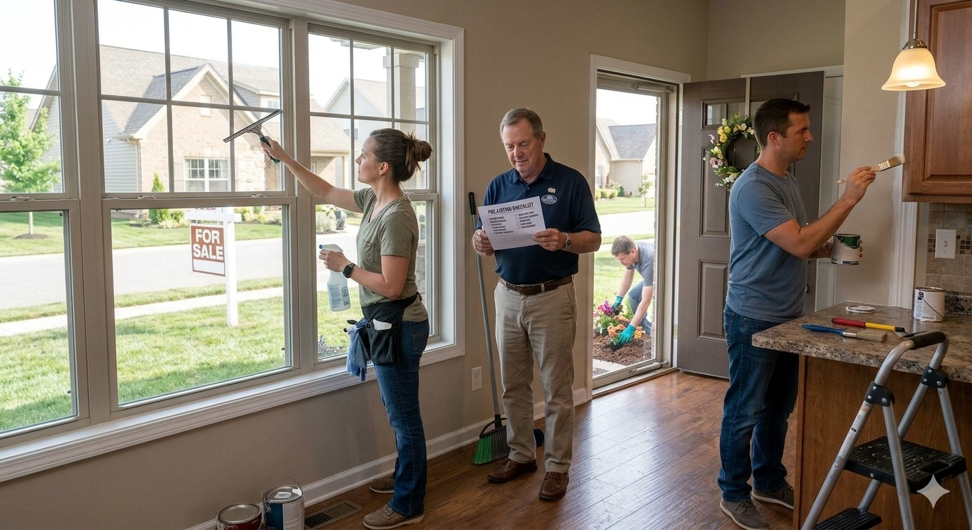 make repairs before listing my home in Mount Washington KY with homeowners preparing a house for sale