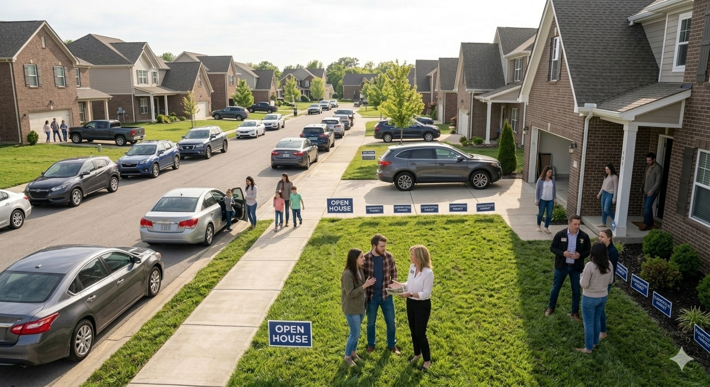 How competitive is the Mount Washington KY housing market right now open house with active buyers