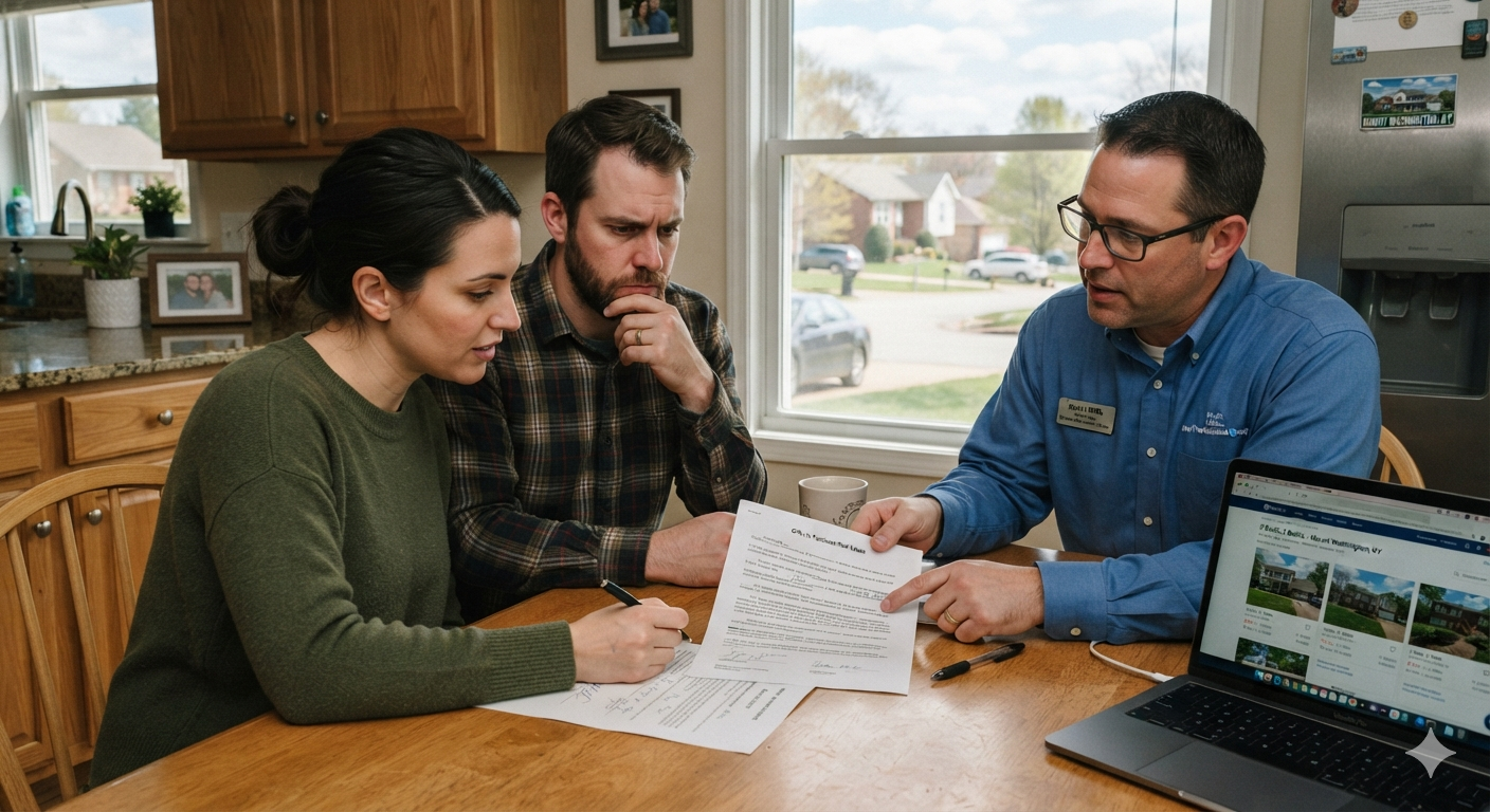 what to avoid when making an offer on a house in Mount Washington KY buyer reviewing contract strategy