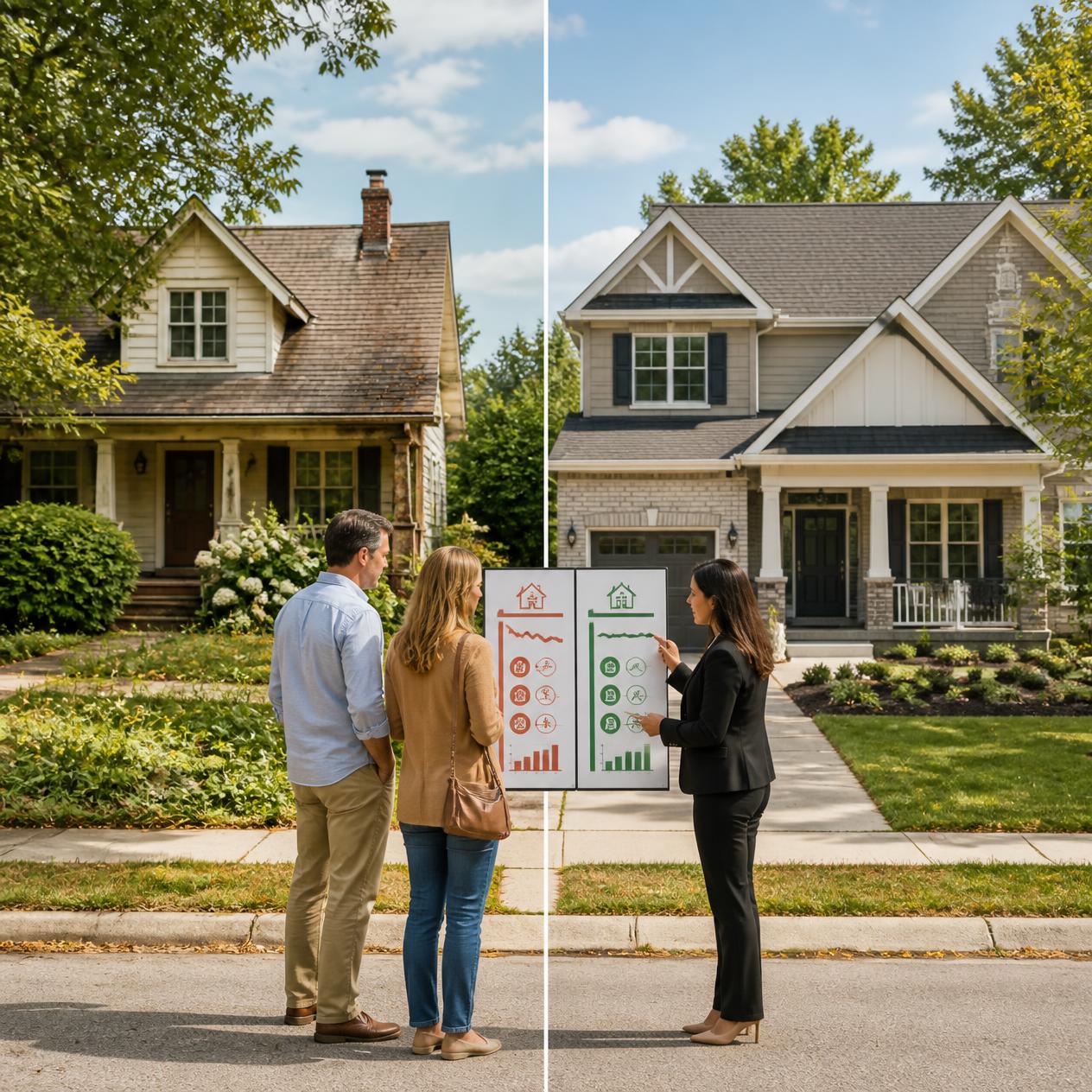 Homebuyers comparing the total cost of buying a home in Mount Washington KY