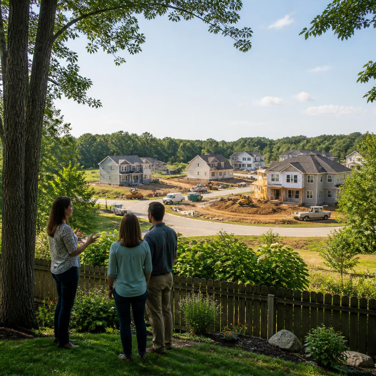 Buying a home near new construction in Mount Washington KY with established home and nearby development