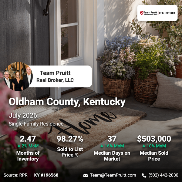 Oldham County KY Housing Market Trends: July 2026 Report