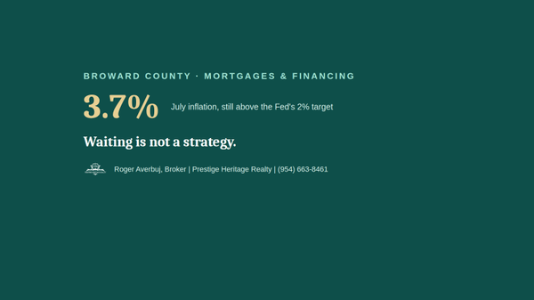 The Fed Just Told Broward Buyers Not to Bet on a Rate Cut