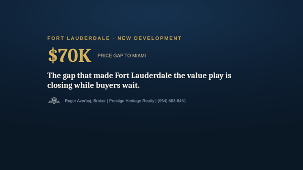 New York Developers Just Chose Fort Lauderdale Over Miami. Here Is What That Means For You.