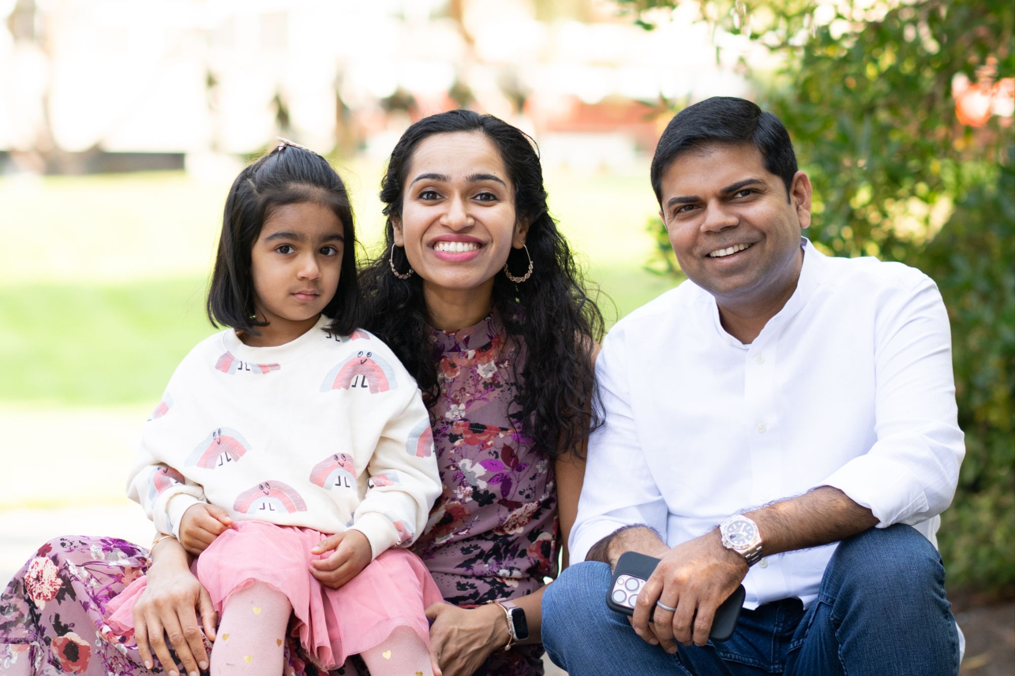 Family portrait from a previous Photos in the Park event