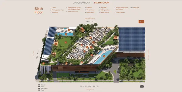 Alia Sixth Floor Amenities