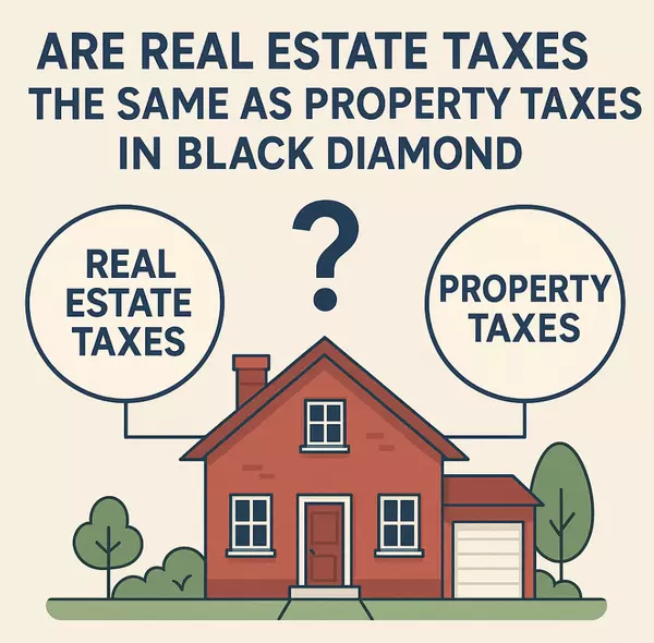 Are Real Estate Taxes the Same as Property Taxes in Black Diamond?