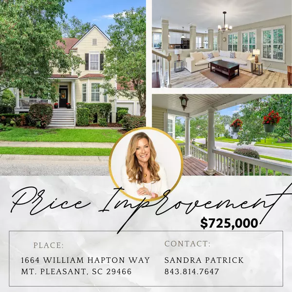 1664 William Hapton Way, Mt Pleasant, SC 29466-8548