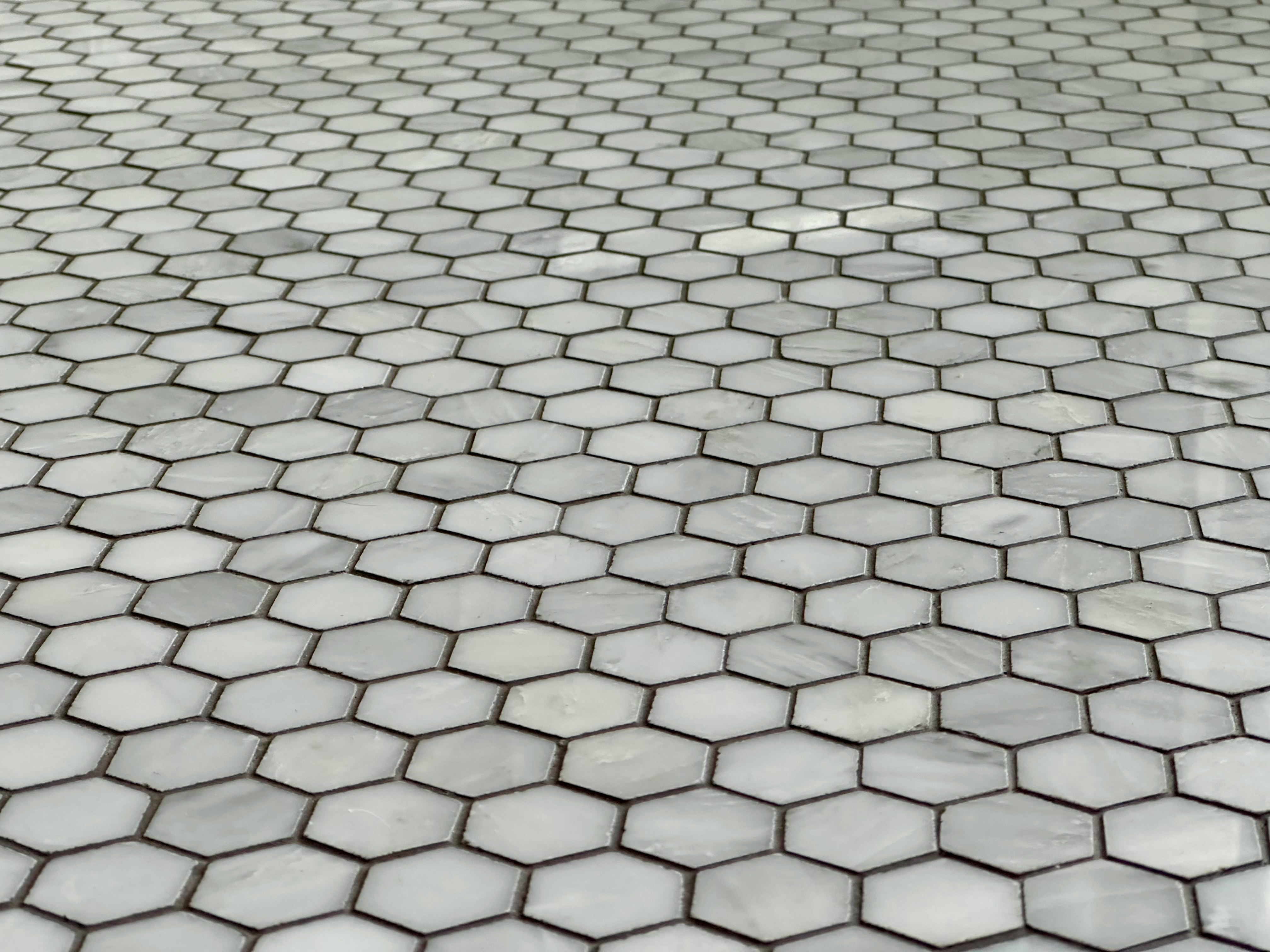  Tile flooring with geometric pattern