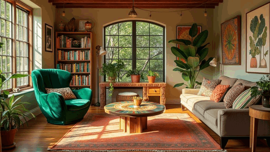 Cozy living room scene