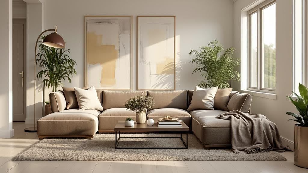 Bright modern living room