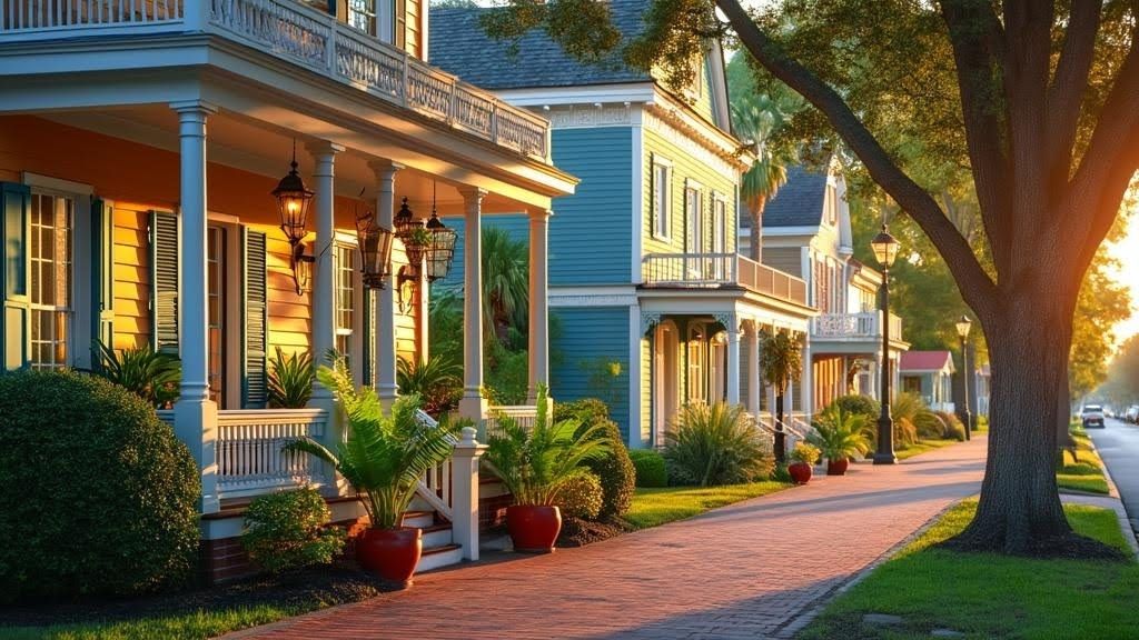 Southeast Louisiana neighborhood street