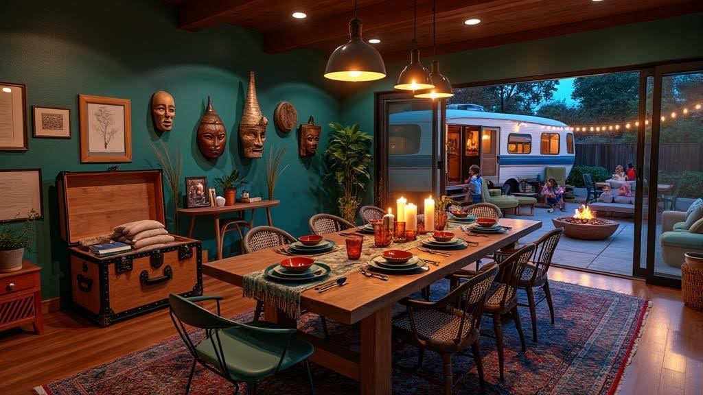 Cozy open-concept family room