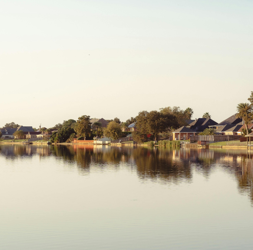 Lake Pontchartrain shoreline near Gentilly