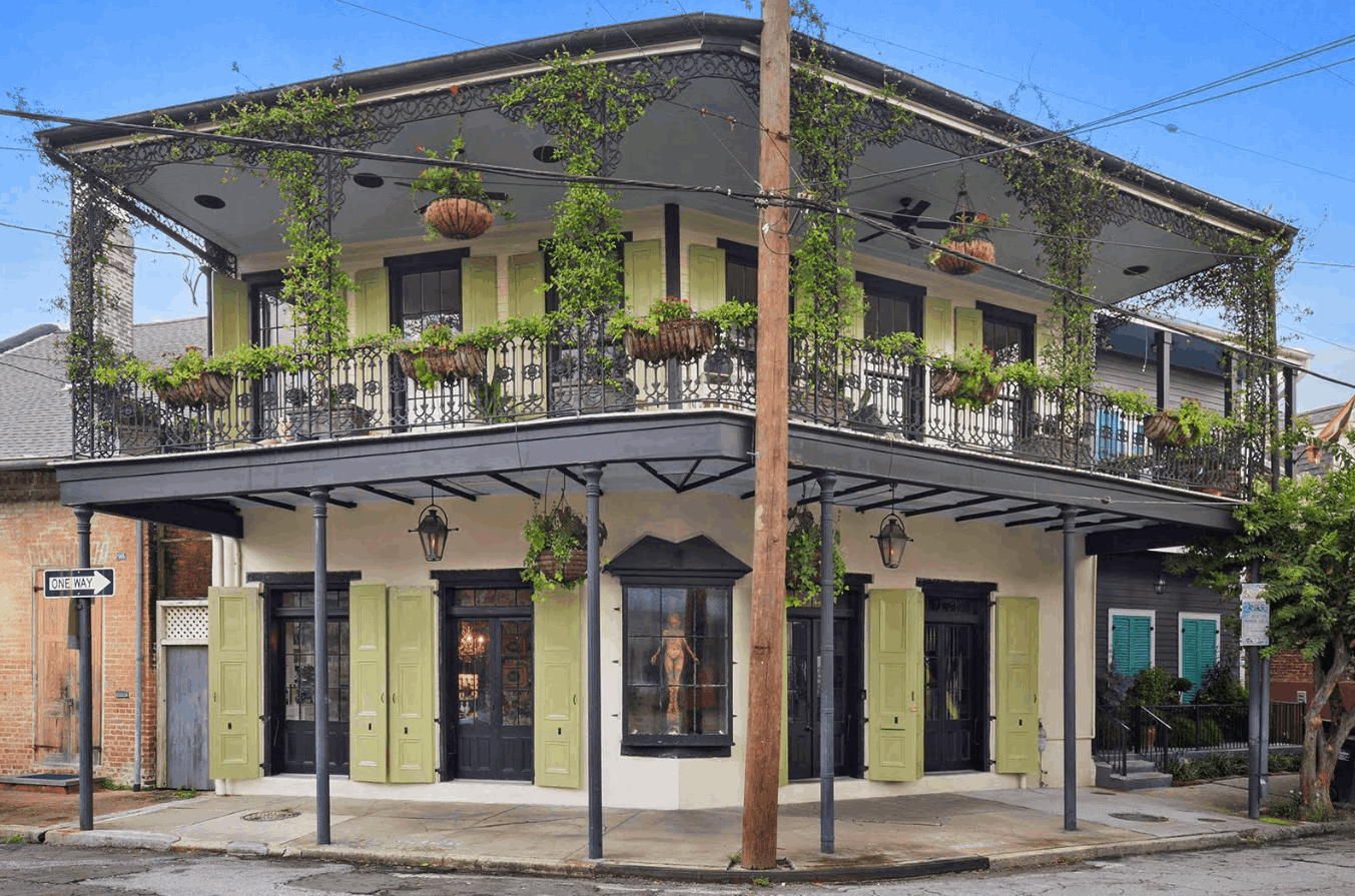Colorful houses on a Marigny street