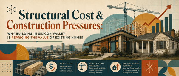feature image of Structural Cost &amp; Construction Pressures: Why Building in Silicon Valley Is Repricing the Value of Existing Homes