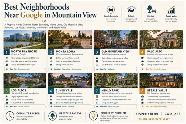 Best Neighborhoods Near Google in Mountain View: North Bayshore, Monta Loma, Old Mountain View, Palo Alto, and Beyond,Eric & Janelle Boyenga