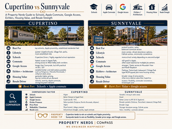 Cupertino vs Sunnyvale: Schools, Apple Commute, and Resale Value,Eric & Janelle Boyenga