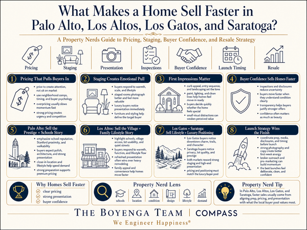 What Makes a Home Sell Faster in Palo Alto, Los Altos, Los Gatos, and Saratoga?,Eric & Janelle Boyenga