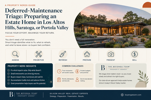 Deferred-Maintenance Triage: Preparing an Estate Home in Los Altos Hills, Saratoga, or Portola Valley,Eric & Janelle Boyenga