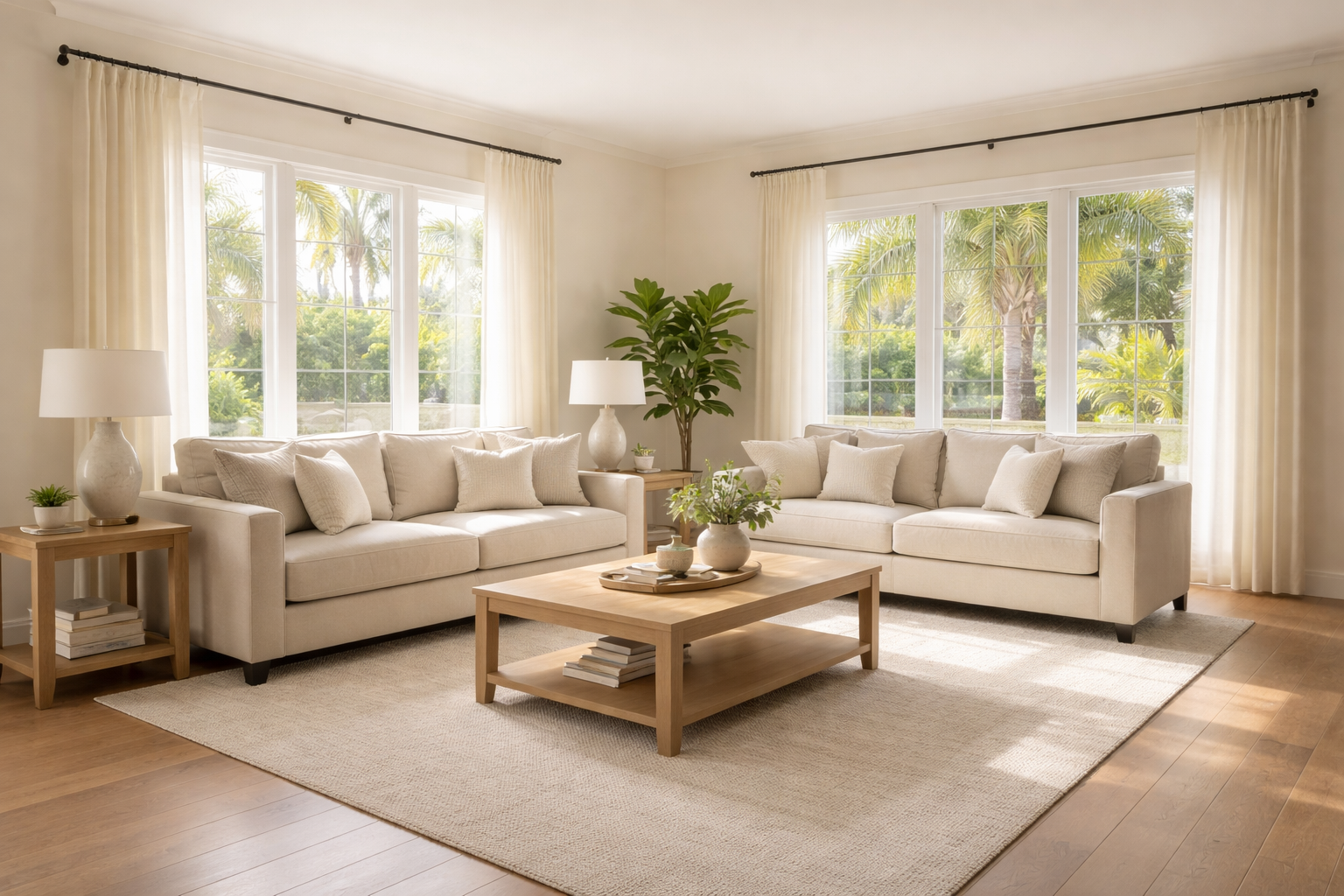 Staged Living Area in Dr. Phillips