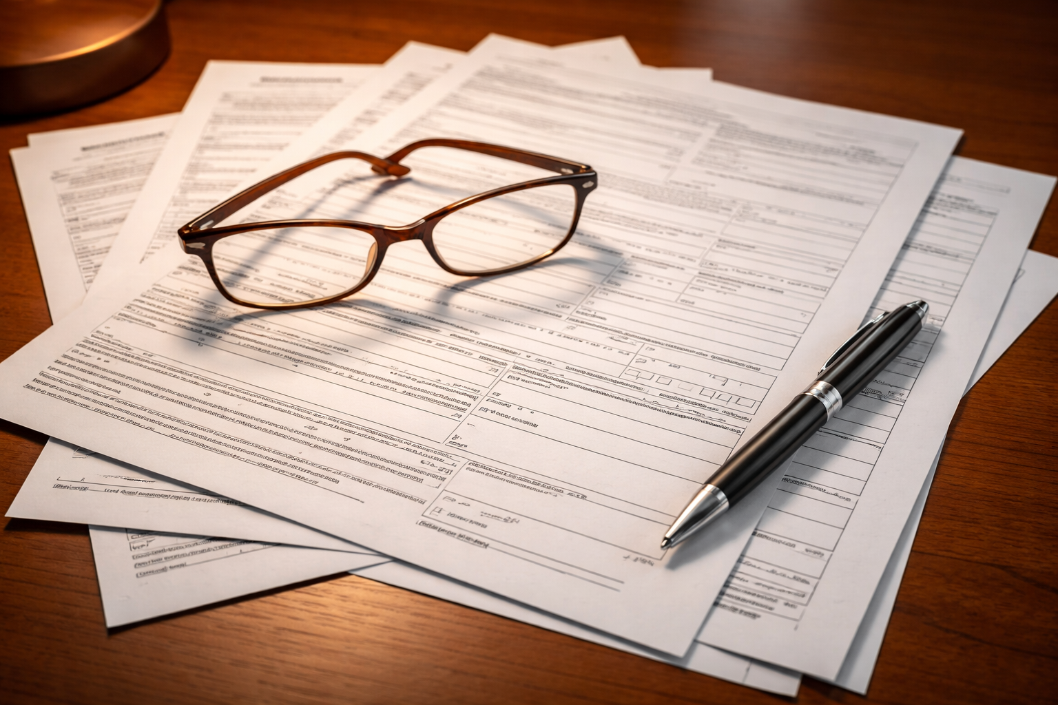 Close-up of official Florida homestead exemption documents and DR-501T portability form on a desk