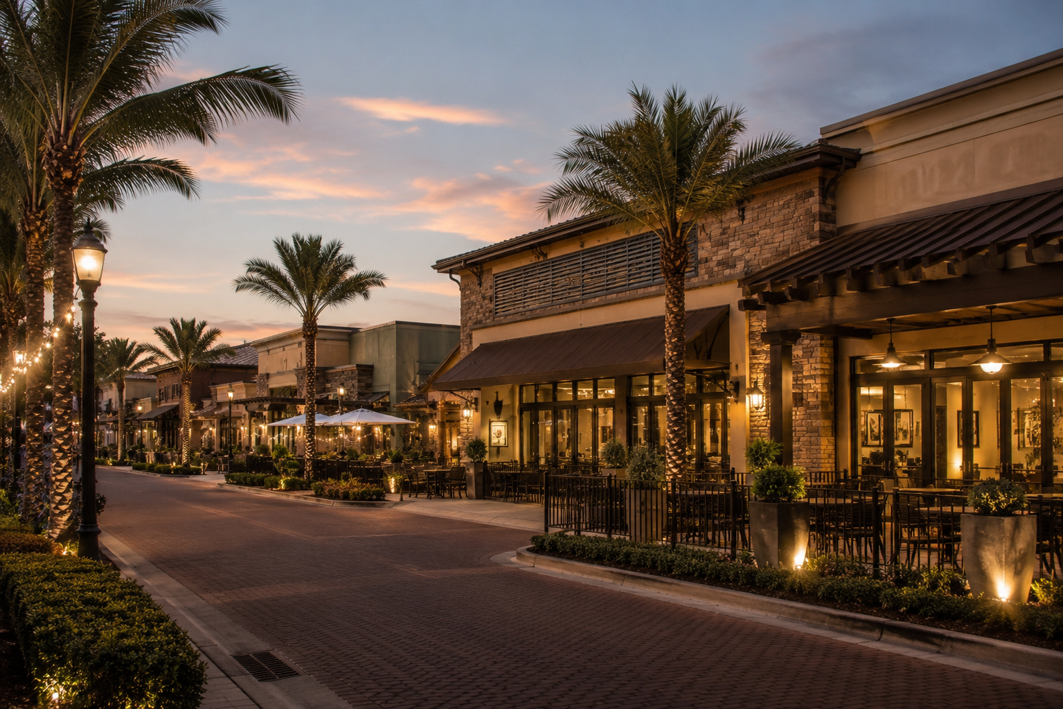 Restaurant Row Sand Lake Road dining district near Doctor Phillips Orlando