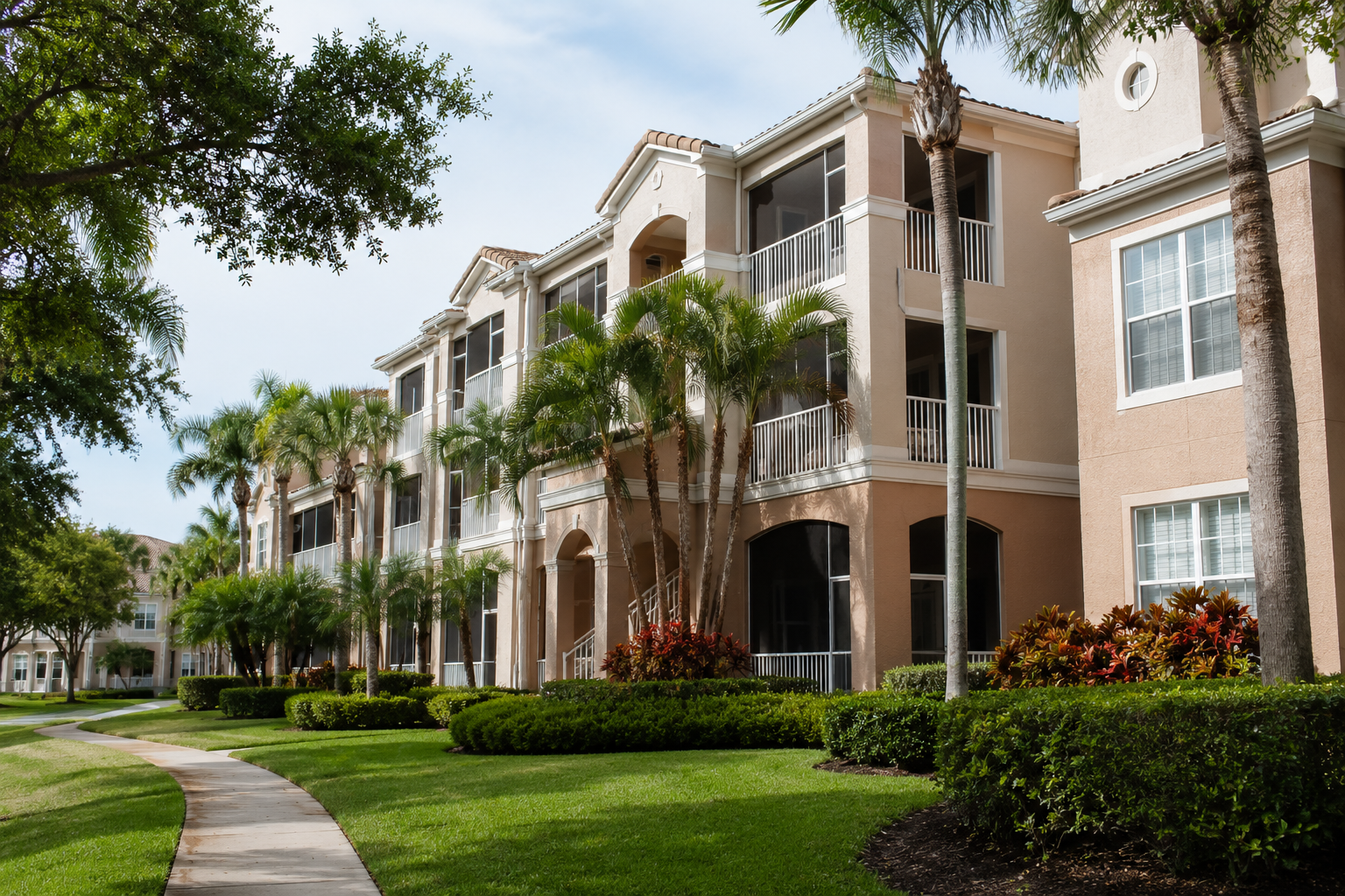 Condominium building exterior in MetroWest, Orlando, Florida, representative of SIRS-reviewed complexes