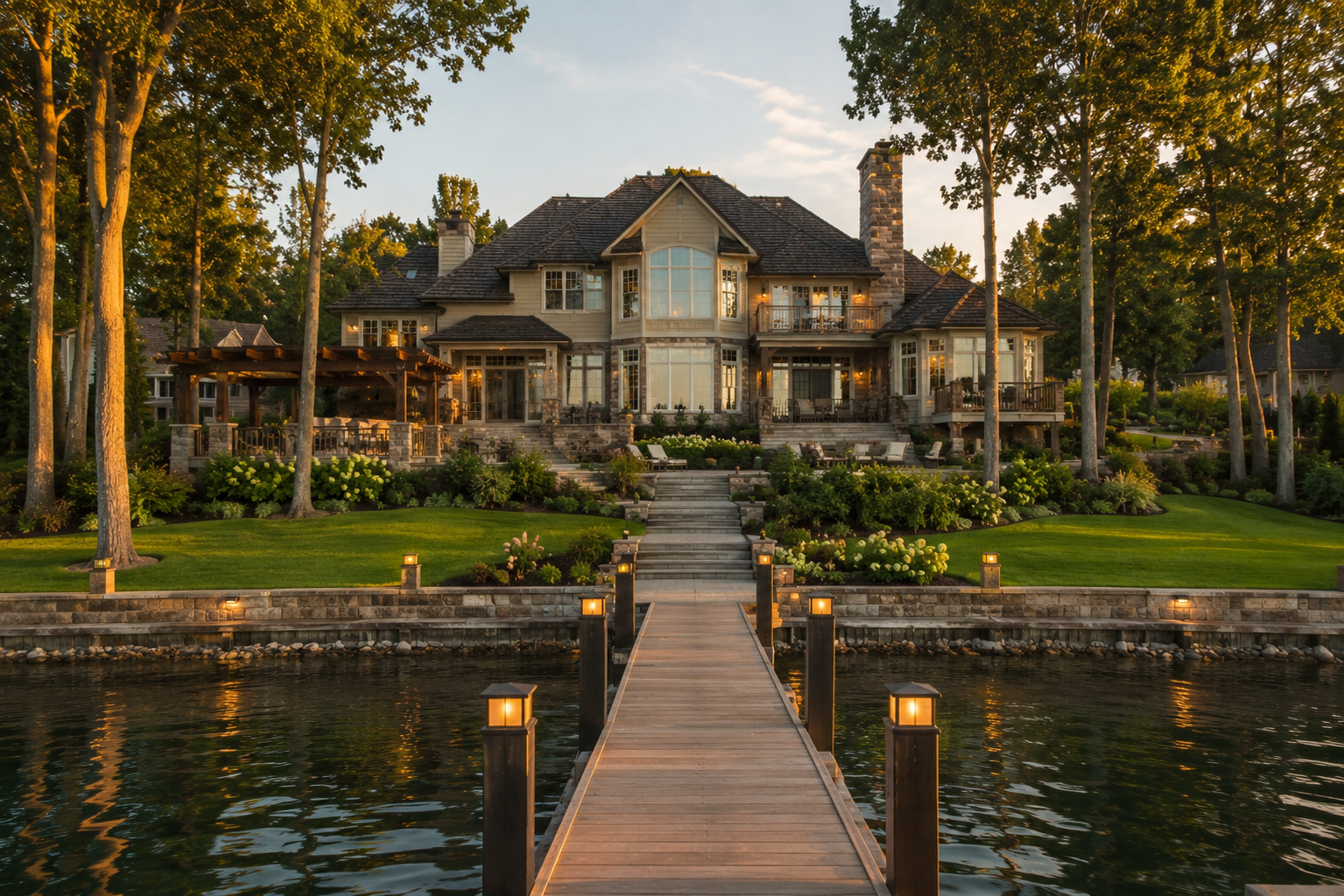 Luxury waterfront estate on the Butler Chain of Lakes in Windermere FL