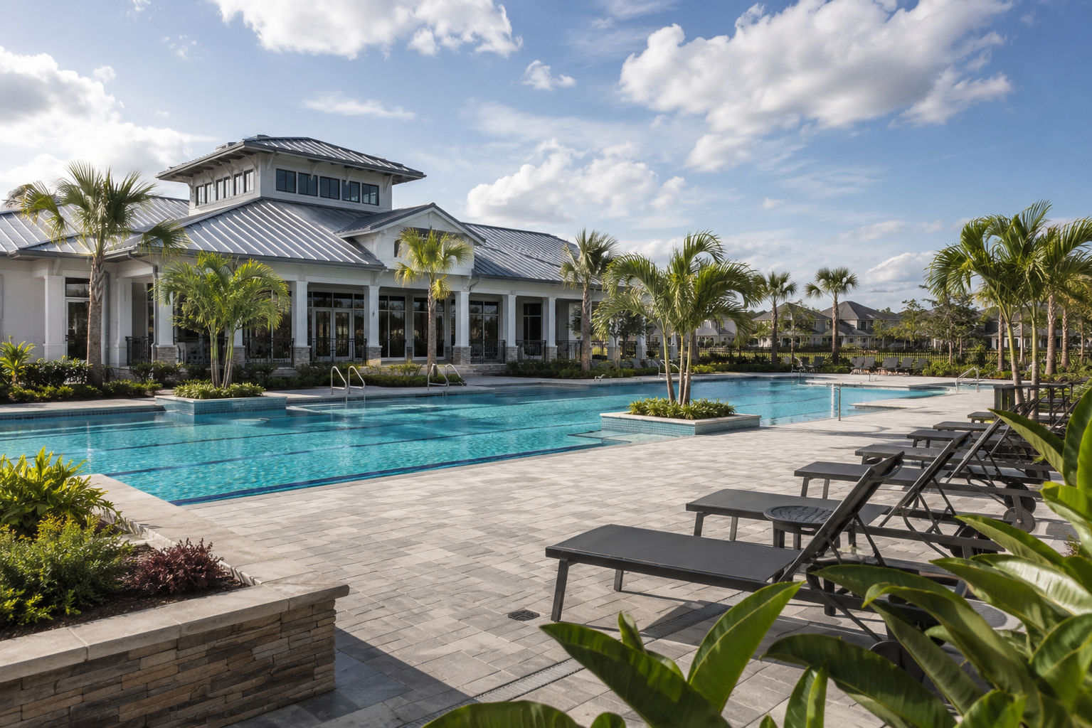 Lake Nona Laureate Park FL community amenity center funded by CDD assessment