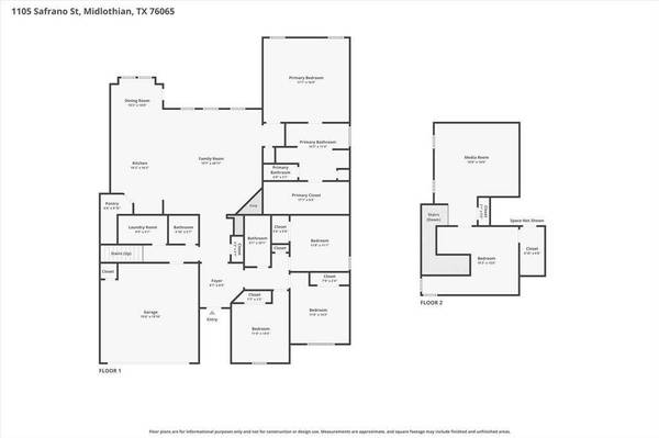 1105 Safrano Street, Midlothian, TX 76065