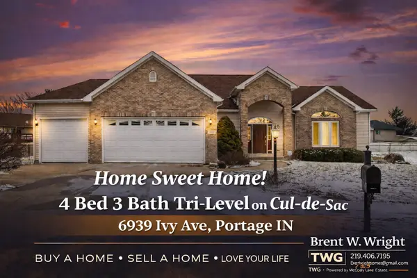 Home Sweet Home! 6939 Ivy Ave Portage IN – 4 Bed 3 Bath Tri-Level with 3 Car Garage & Cul-De-Sac Location,Brent W. Wright