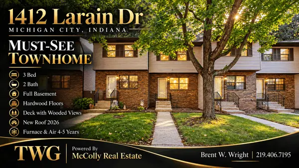 feature image of Just Listed: 1412 Larain Dr | A Must-See Michigan City Townhome