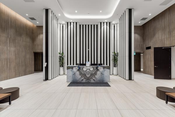 Brightwater II condos lobby, Port Credit waterfront Mississauga