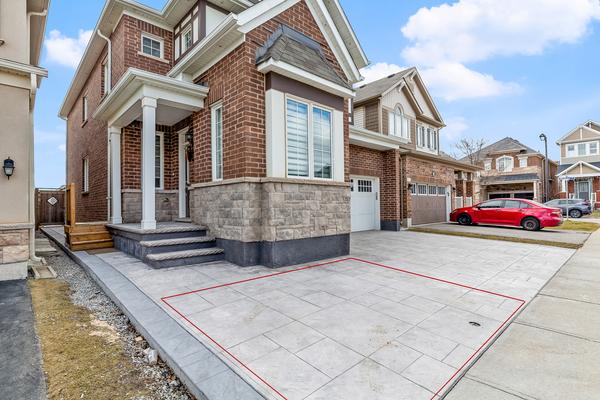 Dedicated surface parking spot at 392 Clarkson Gate basement apartment, Milton Ontario