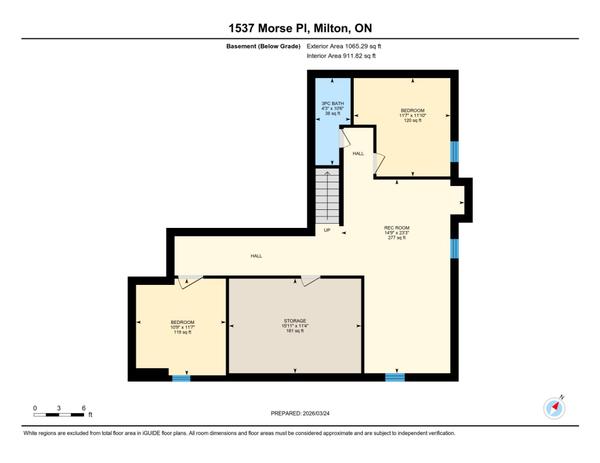 Floor Plans for the Basement of 1537 Morse Place