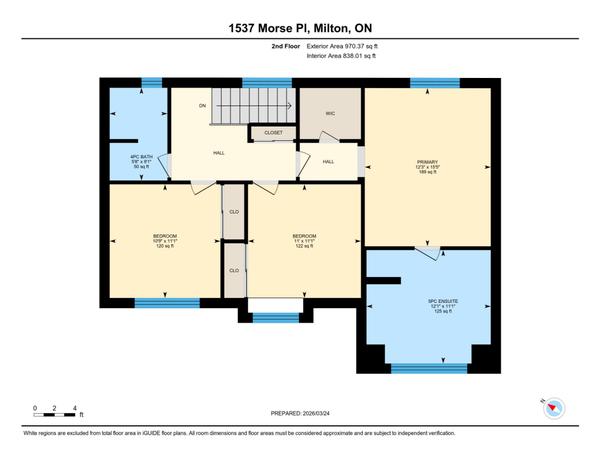 floor plans for the 2nd Floor of 1537 Morse Place