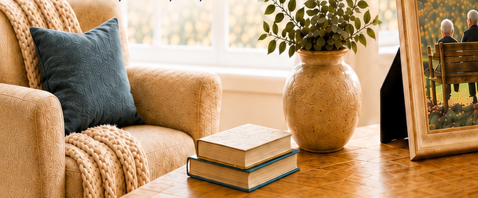 A warm, comfortable living room prepared for a new chapter