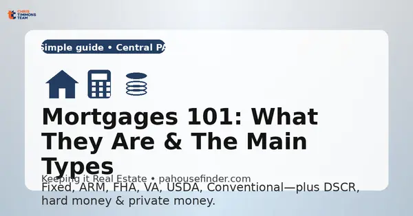 Mortgages 101: What They Are, How They Work, and the Main Types Explained,Chris Timmons Team