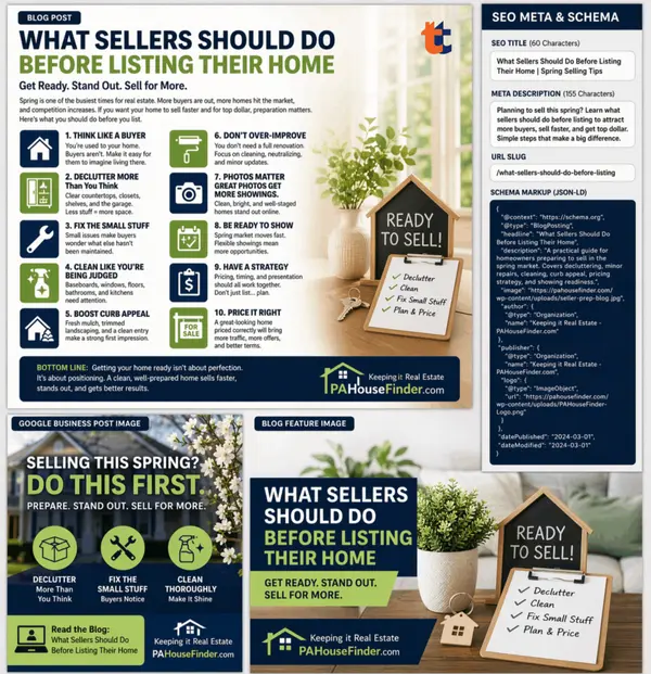 feature image of What Sellers Should Do Before Listing Their Home (Especially for the Spring Market)