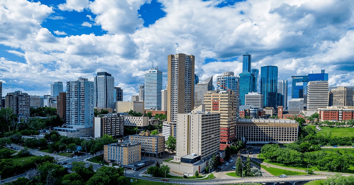 downtown Edmonton skyline